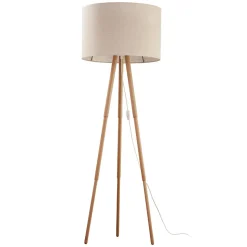 Lampa podłogowa TOKYO 1 PŁ SOSNA/LEN (5288) - TK Lighting