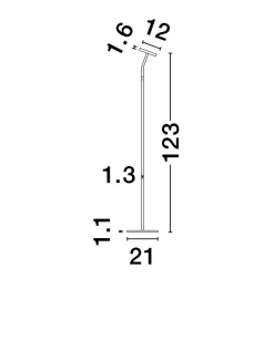 Lampa podłogowa wewnętrzna PASORAPA (LE44681) - Luces Exclusivas