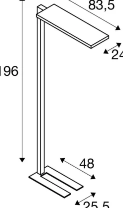 Lampa podłogowa WORKLIGHT PRO 100 W biała (1007463) - SLV