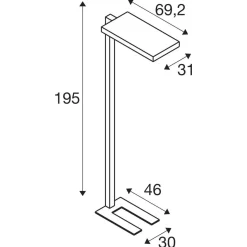 Lampa podłogowa WORKLIGHT II (1005391) - SLV