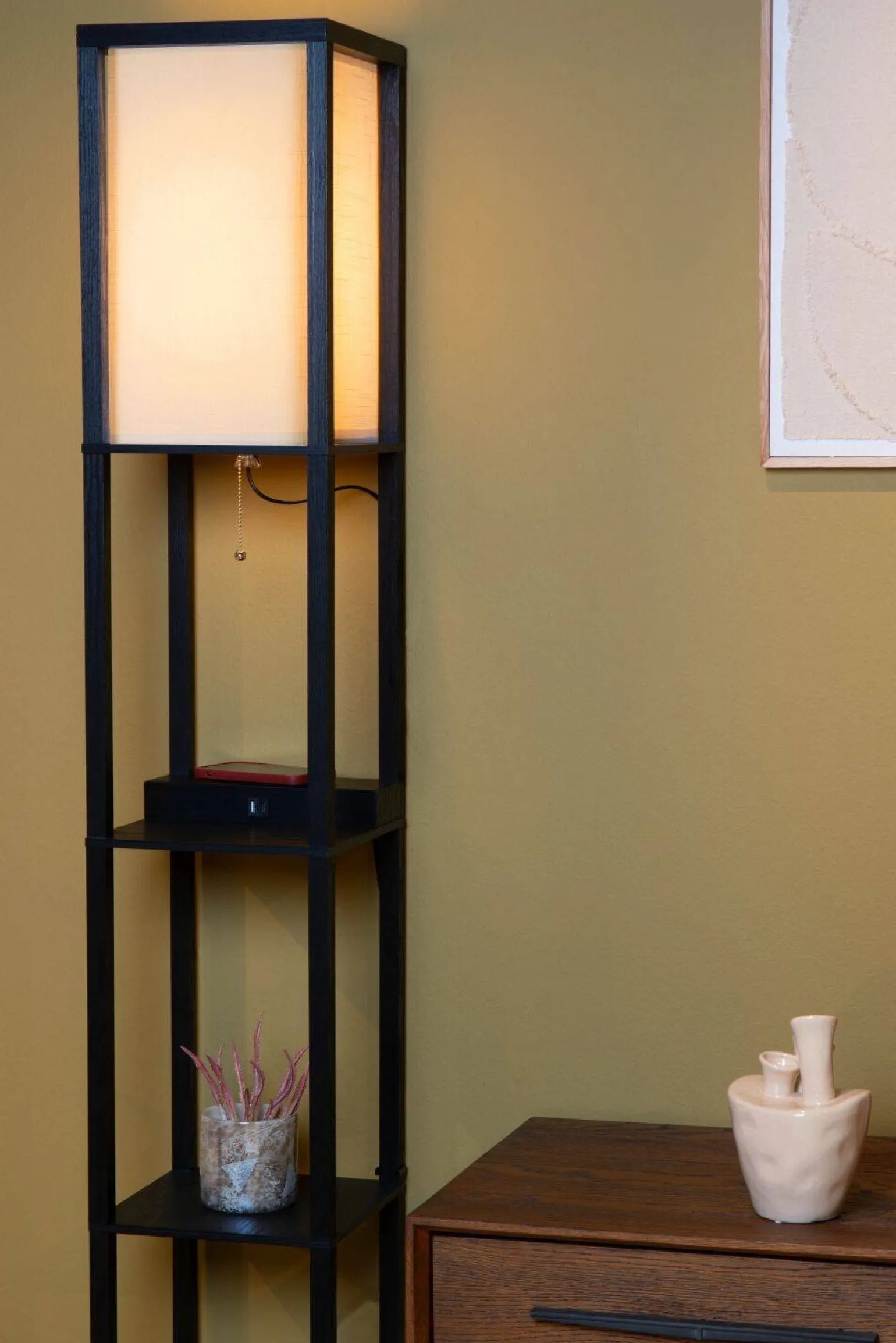 Lampa podłogowa z ładowarką indukcyjną MENNO (44799/81/30) - Lucide