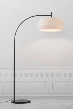Lampa podłogowa z bawełnianym abażurem DICTE Nordlux E27 60W Tekstylia Beżowy