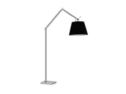 Lampa podłogowa Zyta L Floor stelaż aluminium AZ 2310 + AZ 2603 klosz black | czarny - średnica 36 - Azzardo