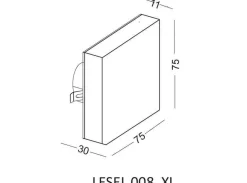 Lampa Schodowa LESEL 008 XL (100802209) - Elkim Lighting
