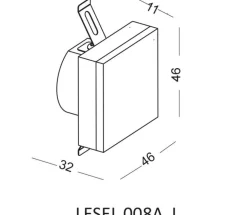 Lampa Schodowa LESEL 008A L (1008A1203) - Elkim Lighting
