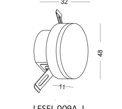 Lampa Schodowa LESEL 009A L (1009A1202) - Elkim Lighting