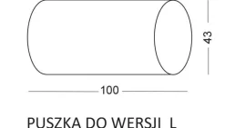 Lampa Schodowa LESEL 009A L (1009A1103) - Elkim Lighting