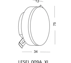 Lampa Schodowa LESEL 009A XL (1009A2302) - Elkim Lighting