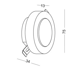 Lampa Schodowa LESEL 009B (1009B2302) - Elkim Lighting