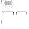 Lampa solarna na stół BLUET LAMPA STOŁOWA ZEWNĘTRZNA (DT33111) - Zuma Line