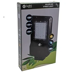 Lampa Solarna Street 15W 4000K (EKO2028) - Eko-Light / z czujnikiem ruchu i zmierzchu