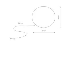 Lampa stojąca duża kula CUMULUS L (6978) - Nowodvorski
