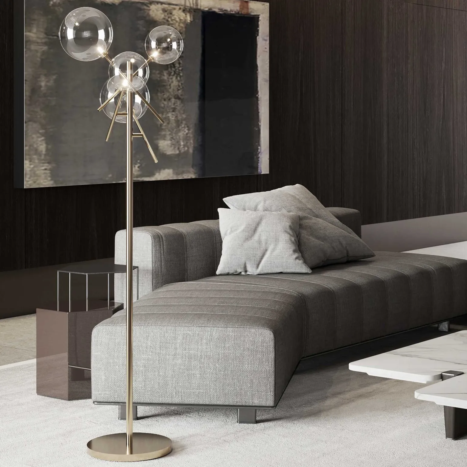 Lampa Stojąca EQUINOXE Chrom (EQUINOXE_PT4_CROMO) - Ideal Lux