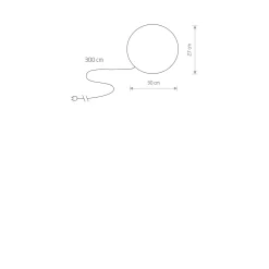 Lampa stojąca mała kula CUMULUS S (6976) - Nowodvorski