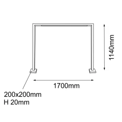Lampa stojąca ogrodowa Taketa - Antracyt (1140 mm) (9937) - Shilo Garden