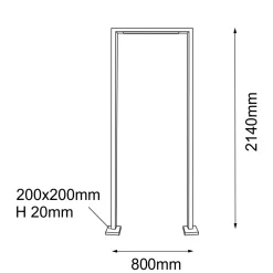 Lampa stojąca ogrodowa Taketa - Antracyt (2140 mm) (9929) - Shilo Garden