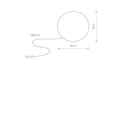 Lampa stojąca średnia kula CUMULUS M (6977) - Nowodvorski