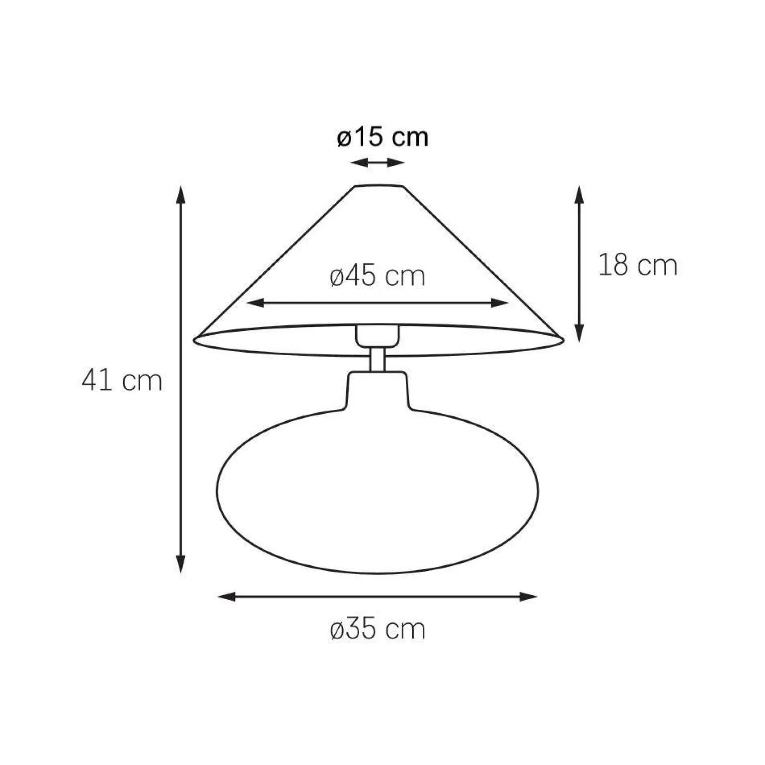 Lampa stojąca SAWA NATUR kolor Grafitowy (41130107) - KASPA