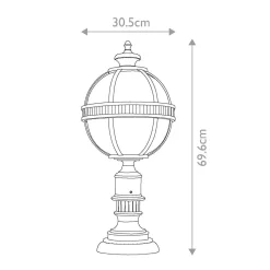 Lampa stojąca zewnętrzna Halleron (KL-HALLERON-3M-BU) - Elstead Lighting