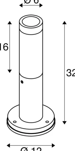 Lampa stojąca zewnętrzna S-TUBE 32 (1007651) - SLV
