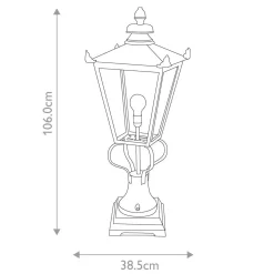 Lampa stojąca zewnętrzna Wilmslow (WSLN1-BLACK) - Elstead Lighting