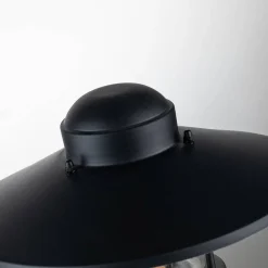 Lampa stojąca zewnętrzna z czujnikiem ruchu Klampenborg (KLAMPENBORG-PED-PIR-BK) - Elstead Lighting