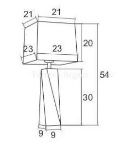 Lampa stołowa 1 pł. LILLE ARGON 3839