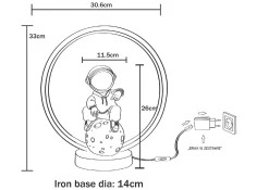 LAMPA STOŁOWA ASTRONAUTA (EX15S020U-1) - Zuma Line