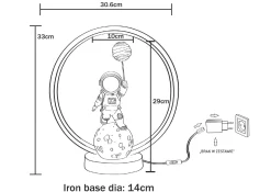 LAMPA STOŁOWA ASTRONAUTA (EX04F307U-1) - Zuma Line