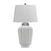 Lampa stołowa Bexley - 1 źródło światła - Biała/ Polerowany nikiel (QN-BEXLEY-TL-WPN) - Quintiesse