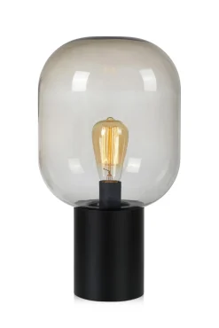 Lampa stołowa BROOKLYN Table 1L 44cm Black/Smoke