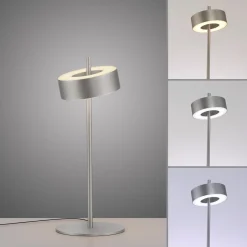 Lampa stołowa ściemnialna, sterowana Smart Q-ROTATE ALUMINIUM (4324-95) - Paul Neuhaus