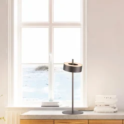 Lampa stołowa ściemnialna, sterowana Smart Q-ROTATE BRĄZOWA (4324-34) - Paul Neuhaus