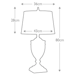 Lampa stołowa Dennison (QZ-DENNISON-BB) - Elstead Lighting