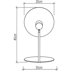 Lampa stołowa Dot (QN-DOT-TL-TEAK) - Quintiesse