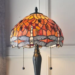 Lampa Stołowa Dragonfly flame (64092) Tiffany