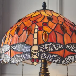 Lampa Stołowa Dragonfly flame (64092) Tiffany