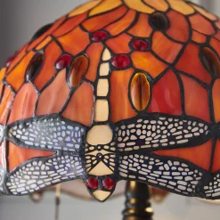 Lampa Stołowa Dragonfly flame (64092) Tiffany