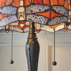 Lampa Stołowa Dragonfly flame (64092) Tiffany