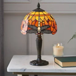 Lampa Stołowa Dragonfly flame (64091) Tiffany