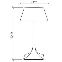 Lampa stołowa Nostalgia (QN-NOSTALGIA-TL-M-TEAK) - Quintiesse