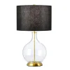 Lampa stołowa Orb (ORB-CLEAR-AB-BLK) - Elstead Lighting