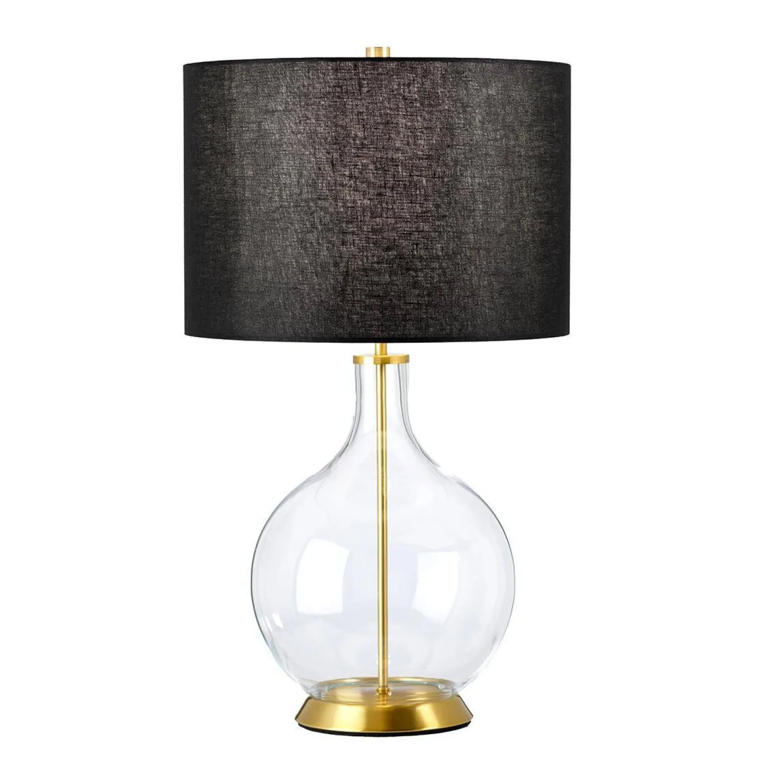 Lampa stołowa Orb (ORB-CLEAR-AB-BLK) - Elstead Lighting