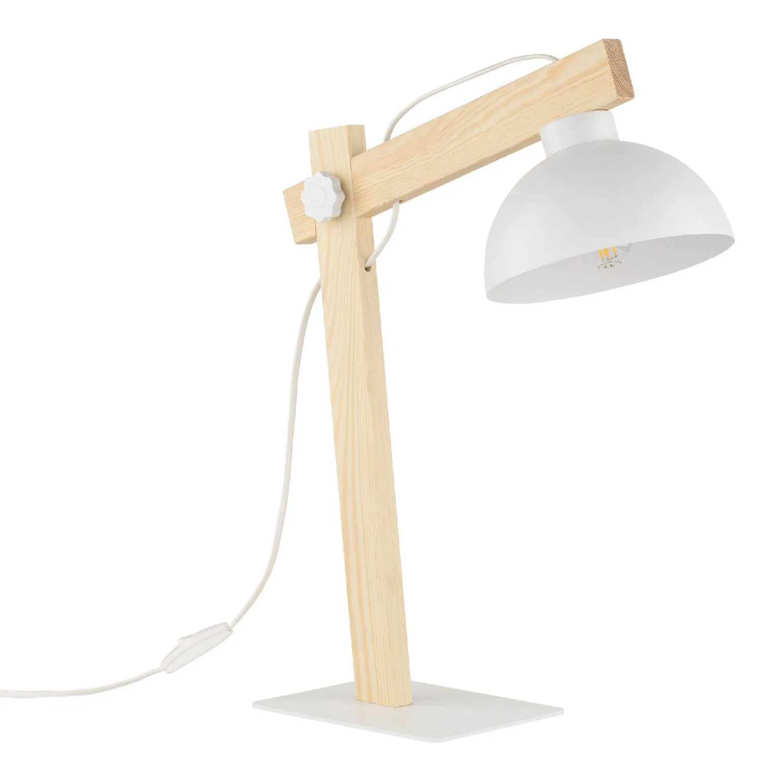 Lampa stołowa OSLO biała (5347) - TK Lighting