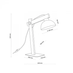 Lampa stołowa OSLO biała (5347) - TK Lighting