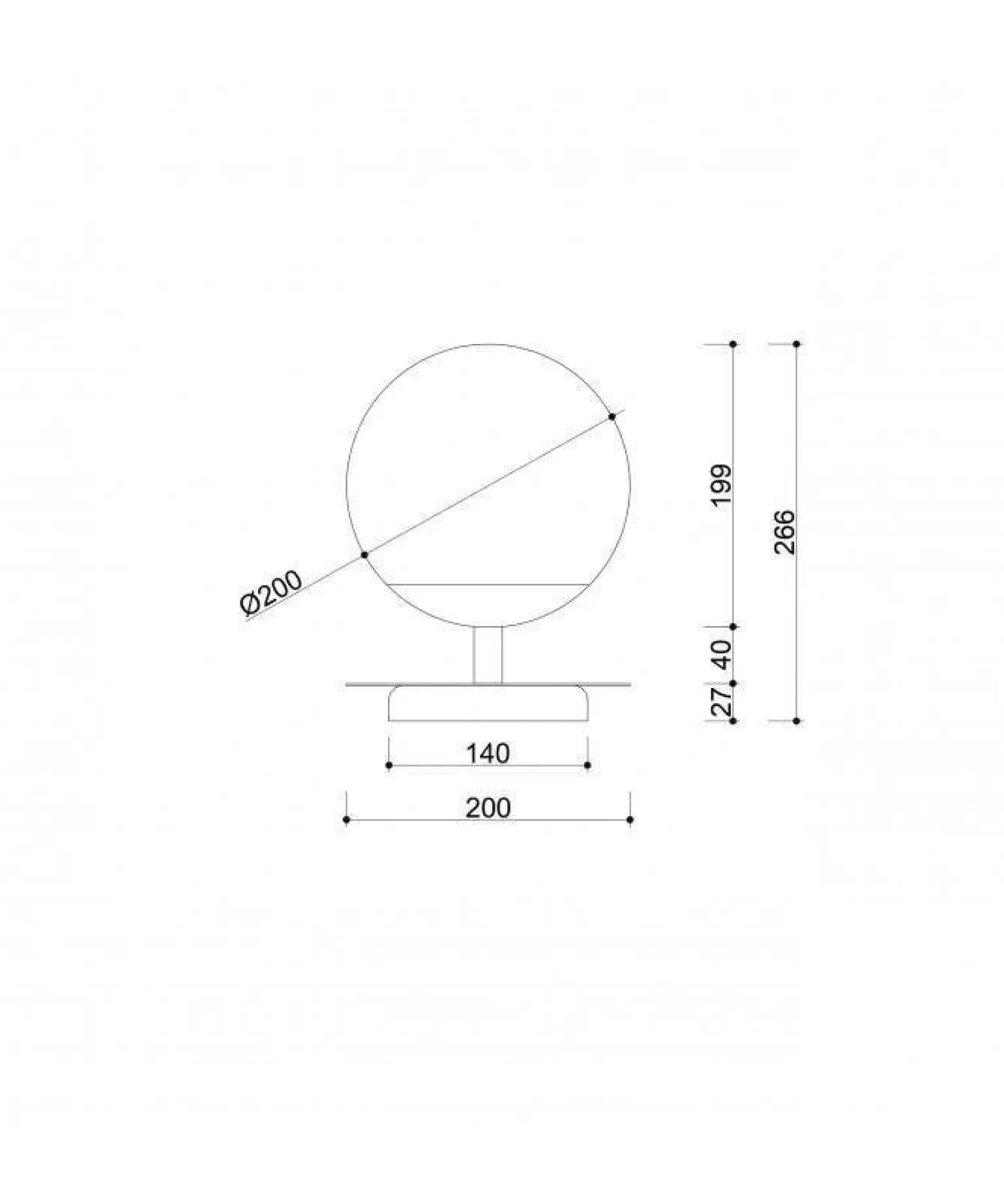 Lampa Stołowa PLAAT ST Kol. Biały (PLS131P1) - Ummo