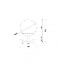 Lampa Stołowa PLAAT ST Kol. Biały (PLS111P1) - Ummo