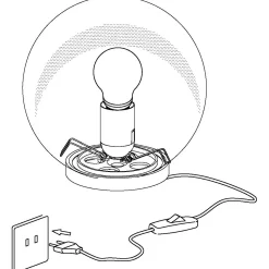 Lampa stołowa RONDO biała (85264 - EGLO)