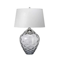 Lampa stołowa Samara - 2 źródła światła - Przydymione szkło (QN-SAMARA-TL-SMK) - Quintiesse