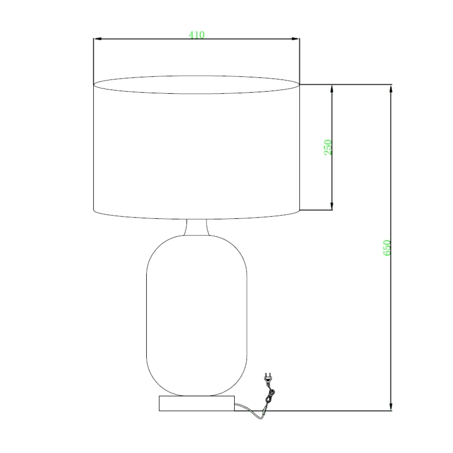 Lampa stołowa TAMIZA duża (LP-1515/1T big) - Light Prestige